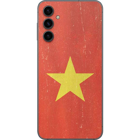 Vietnam Flag Distressed Galaxy A14 5G Skin