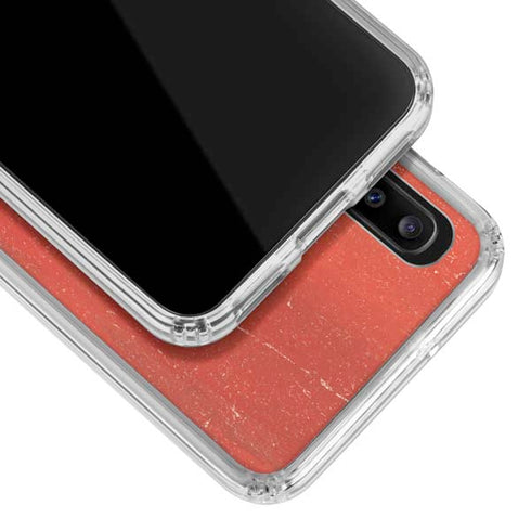 Vietnam Flag Distressed Galaxy A30 Clear Case