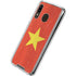 Vietnam Flag Distressed Galaxy A30 Clear Case