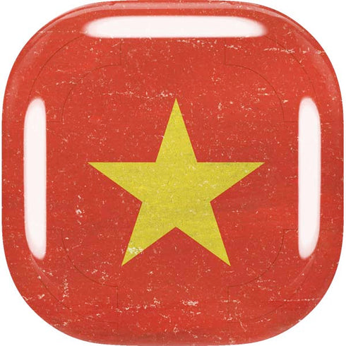 Vietnam Flag Distressed Galaxy Buds Live Skin
