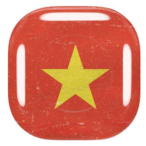 Vietnam Flag Distressed Galaxy Buds Live Skin