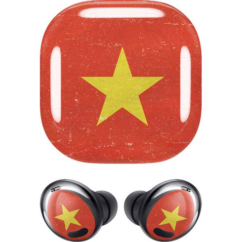 Vietnam Flag Distressed Galaxy Buds Pro Skin
