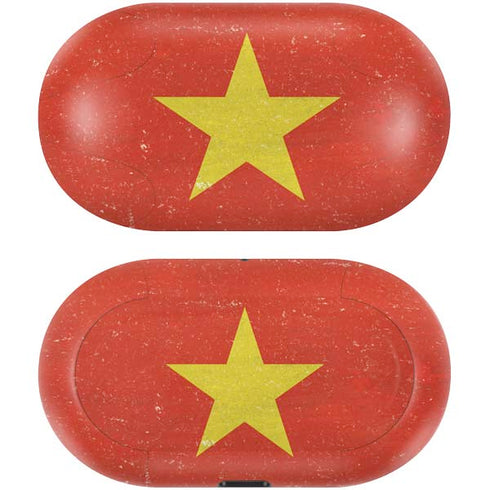 Vietnam Flag Distressed Galaxy Buds Skin