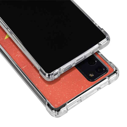 Vietnam Flag Distressed Galaxy Note20 5G Clear Case