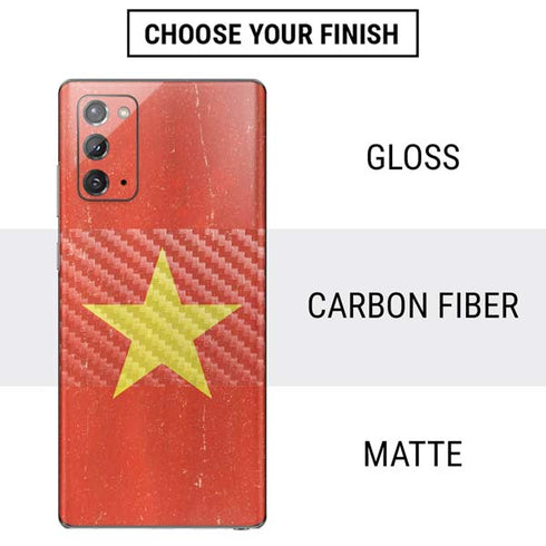Vietnam Flag Distressed Galaxy Note20 5G Skin
