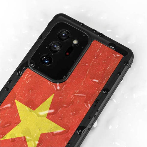 Vietnam Flag Distressed Galaxy Note20 Ultra 5G Waterproof Case
