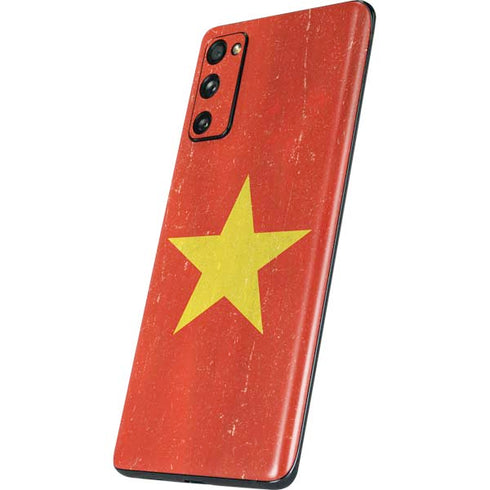 Vietnam Flag Distressed Galaxy S20 Fan Edition Skin