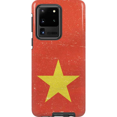Vietnam Flag Distressed Galaxy S20 Ultra 5G Pro Case