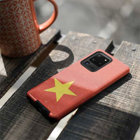 Vietnam Flag Distressed Galaxy S20 Ultra 5G Pro Case