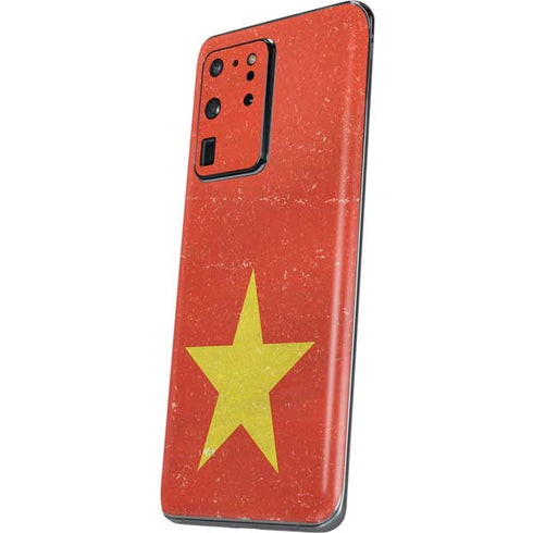 Vietnam Flag Distressed Galaxy S20 Ultra 5G Skin