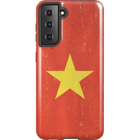 Vietnam Flag Distressed Galaxy S21 5G Pro Case
