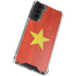 Vietnam Flag Distressed Galaxy S21 FE Clear Case