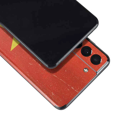 Vietnam Flag Distressed Galaxy S21 Plus 5G Skin