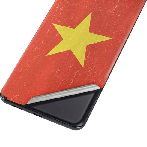 Vietnam Flag Distressed Galaxy S21 Plus 5G Skin