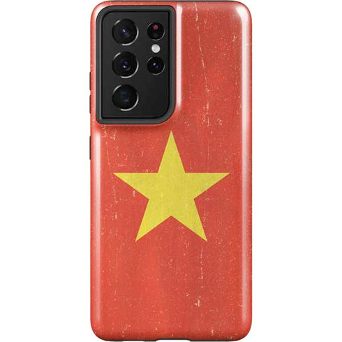 Vietnam Flag Distressed Galaxy S21 Ultra 5G Pro Case