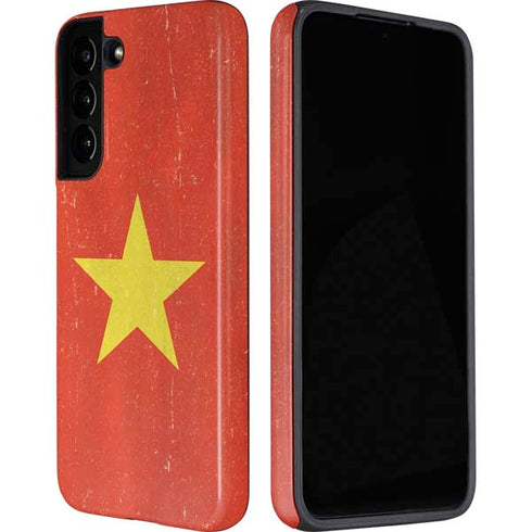 Vietnam Flag Distressed Galaxy S22 Plus Pro Case