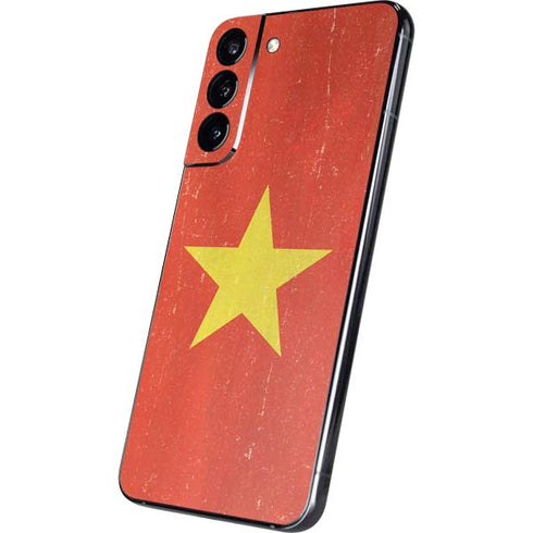 Vietnam Flag Distressed Galaxy S22 Plus Skin