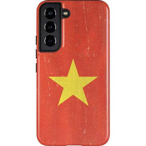 Vietnam Flag Distressed Galaxy S22 Pro Case