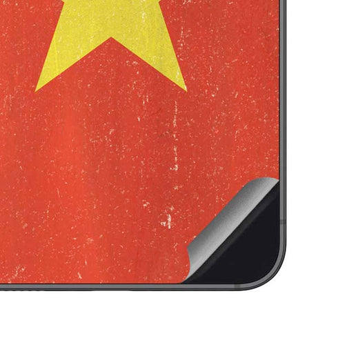 Vietnam Flag Distressed Galaxy S23 FE Skin