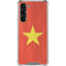 Vietnam Flag Distressed Galaxy S23 Plus Clear Case