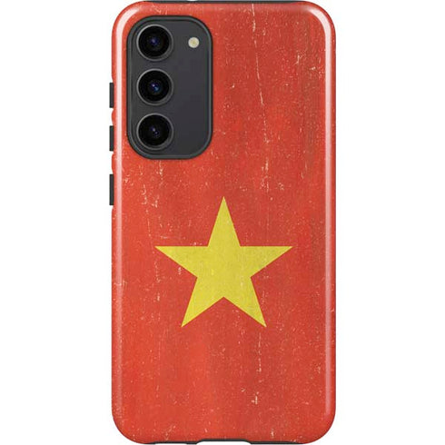 Vietnam Flag Distressed Galaxy S23 Plus Pro Case
