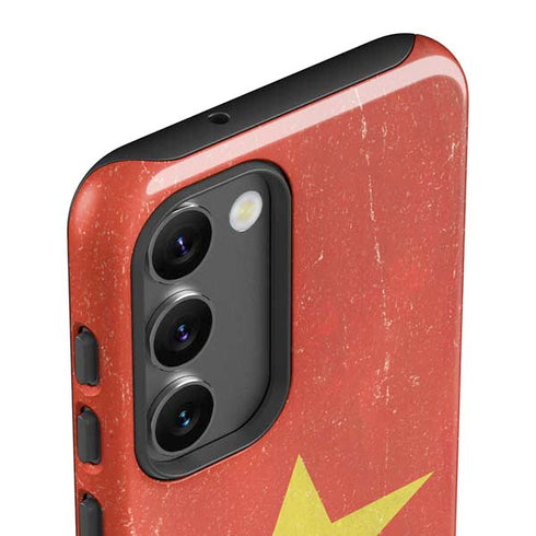 Vietnam Flag Distressed Galaxy S23 Plus Pro Case