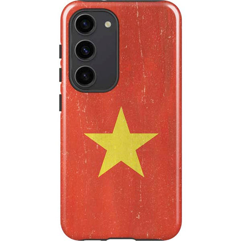 Vietnam Flag Distressed Galaxy S23 Pro Case