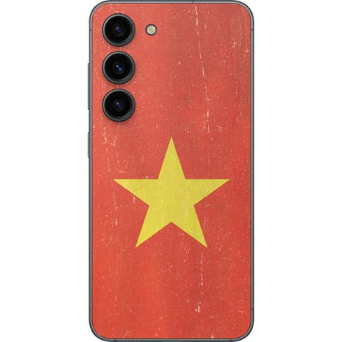 Vietnam Flag Distressed Galaxy S23 Skin