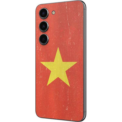 Vietnam Flag Distressed Galaxy S23 Skin