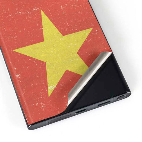 Vietnam Flag Distressed Galaxy S23 Ultra Skin