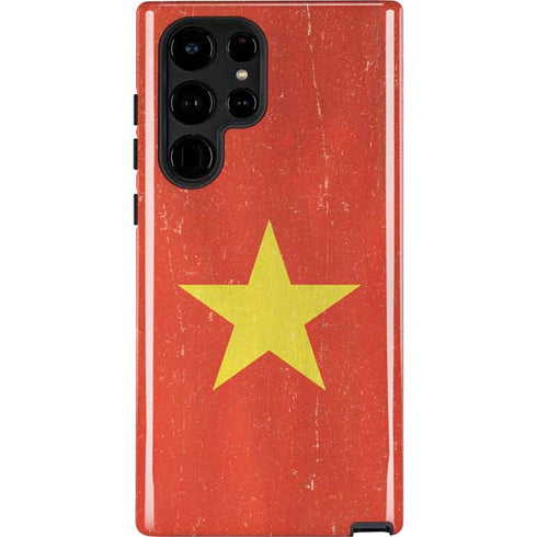 Vietnam Flag Distressed Galaxy S24 Ultra Impact Case