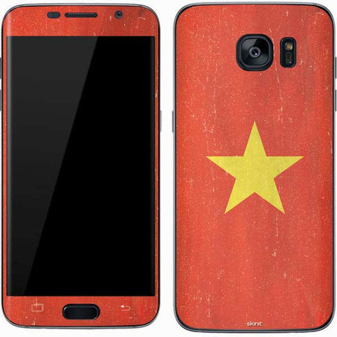 Vietnam Flag Distressed Galaxy S7 Skin