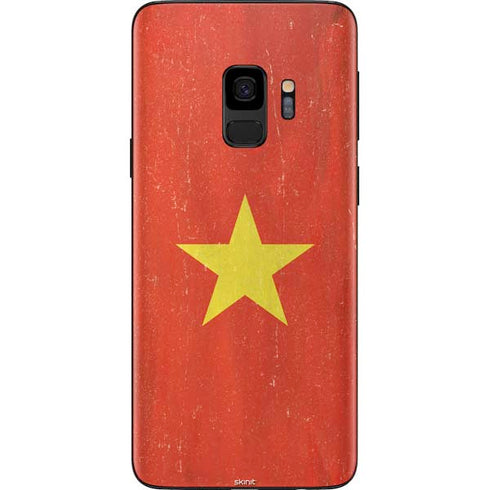 Vietnam Flag Distressed Galaxy S9 Skin