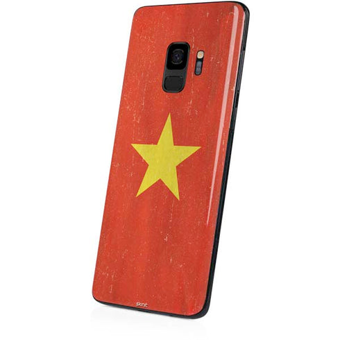 Vietnam Flag Distressed Galaxy S9 Skin