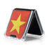 Vietnam Flag Distressed Galaxy Z Flip5 5G Clear Case