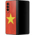 Vietnam Flag Distressed Galaxy Z Fold3 5G Skin
