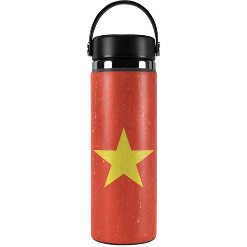 Vietnam Flag Distressed Hydro Flask 20oz Wide Mouth Skin
