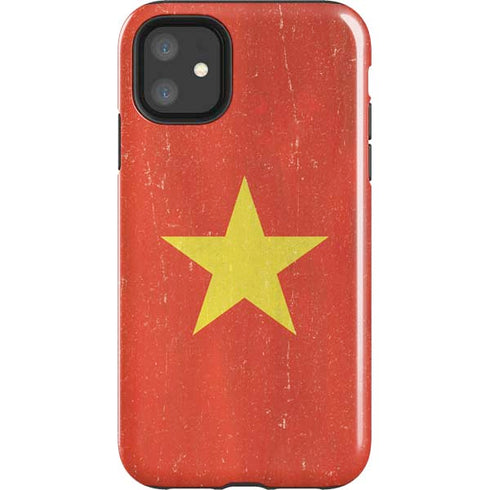 Vietnam Flag Distressed iPhone 11 Impact Case