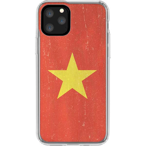 Vietnam Flag Distressed iPhone 11 Pro Clear Case