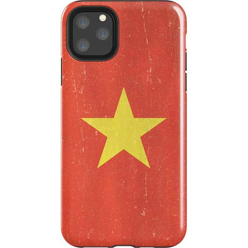 Vietnam Flag Distressed iPhone 11 Pro Max Impact Case