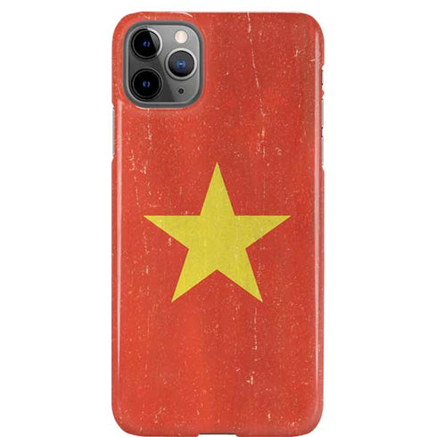 Vietnam Flag Distressed iPhone 11 Pro Max Lite Case