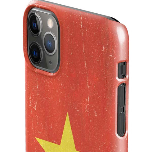 Vietnam Flag Distressed iPhone 11 Pro Max Lite Case