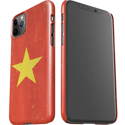 Vietnam Flag Distressed iPhone 11 Pro Max Lite Case
