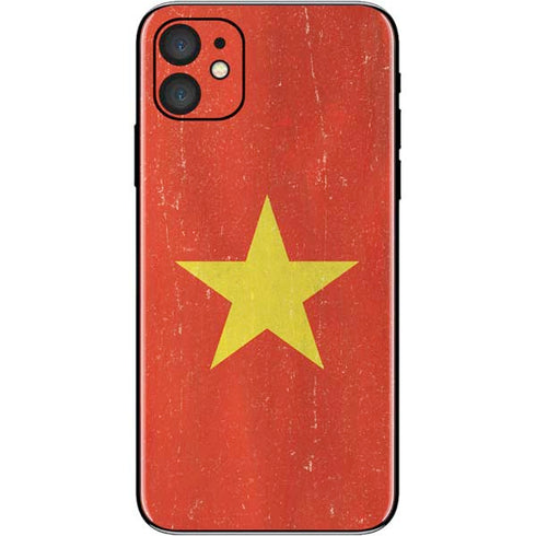 Vietnam Flag Distressed iPhone 11 Skin