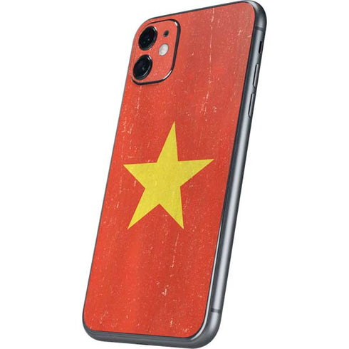 Vietnam Flag Distressed iPhone 11 Skin