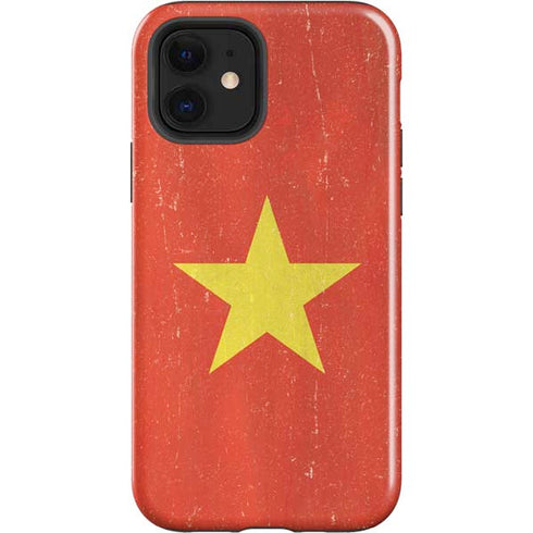 Vietnam Flag Distressed iPhone 12 Impact Case