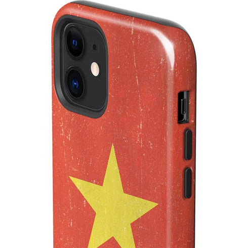 Vietnam Flag Distressed iPhone 12 Impact Case