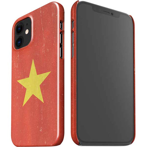 Vietnam Flag Distressed iPhone 12 Mini Lite Case