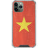 Vietnam Flag Distressed iPhone 12 Pro Clear Case