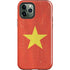 Vietnam Flag Distressed iPhone 12 Pro Impact Case